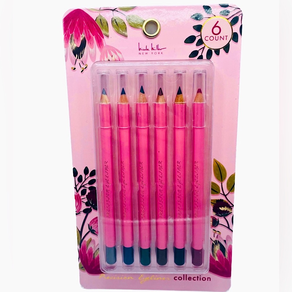 Nicole Miller Precision Eyeliner Collection Six Piece Set.